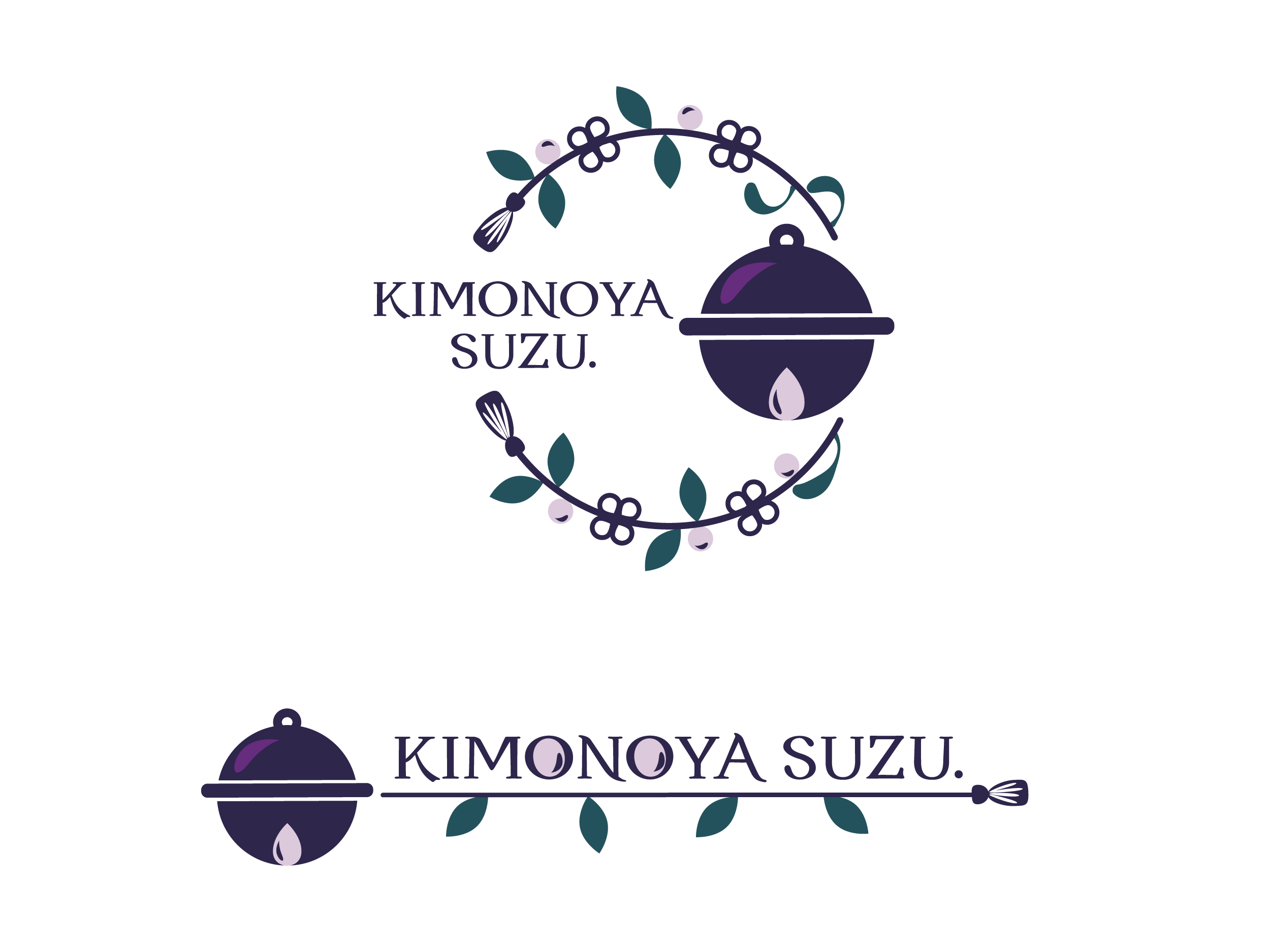 KIMONOYA SUZU. ロゴ詳細